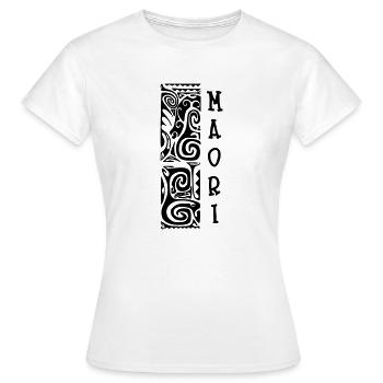 maori - T-shirt Femme - blanc - Devant - AI Model Female 172 dark (172cm)