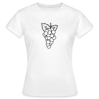 Fruits fruits raisins - T-shirt Femme - blanc - Devant - AI Model Female 172 dark (172cm)