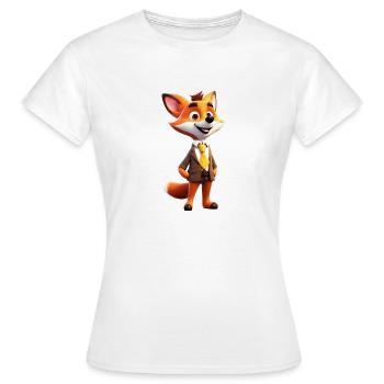 Elegant Fox - Women's T-Shirt - white - Front - AI Model Female 172 dark (172cm)