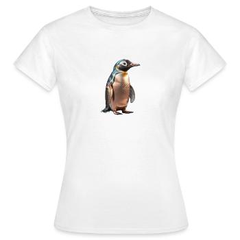 The Bronze Penguin - Women's T-Shirt - white - Front - AI Model Female 172 dark (172cm)