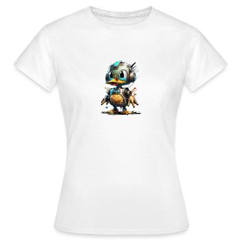 Canard robot - T-shirt Femme - blanc - Devant - AI Model Female 172 dark (172cm)