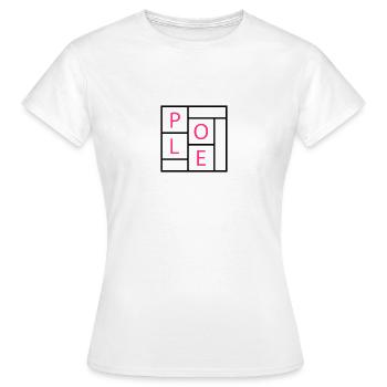 POLE Tiles - Women's T-Shirt - white - Front - AI Model Female 172 dark (172cm)