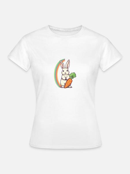 Pride Bunny - Frauen T-Shirt - Weiß