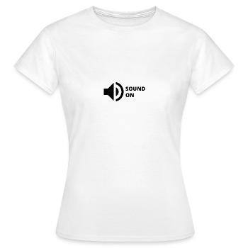 Sound On Speaker - T-shirt Femme - blanc - Devant - AI Model Female 172 dark (172cm)
