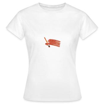 brosse - T-shirt Femme - blanc - Devant - AI Model Female 172 dark (172cm)