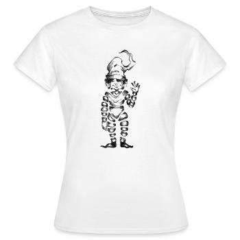 Petit invisible noir - T-shirt Femme - blanc - Devant - AI Model Female 172 dark (172cm)