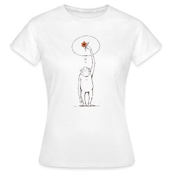 Affe Primat Dschungelbewohner Niedlich Urwald  - Frauen T-Shirt - Weiß - Vorne - AI Model Female 172 dark (172cm)