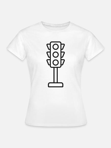 Symbol für die Ampellinie - Frauen T-Shirt - Weiß