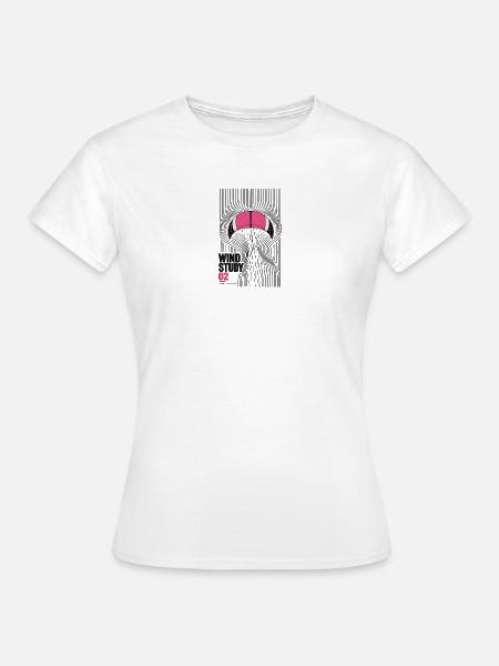 Für Kitesurfer - Wind Study Kite 02 - Frauen T-Shirt - Weiß