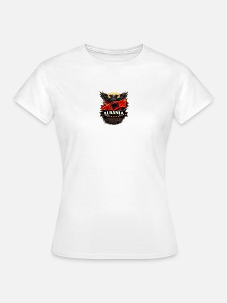Albanien Adlerflagge - Frauen T-Shirt - Weiß