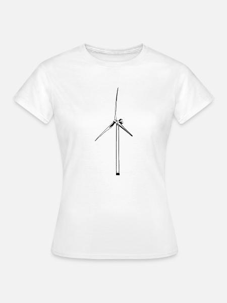 Windrad - Frauen T-Shirt - Weiß