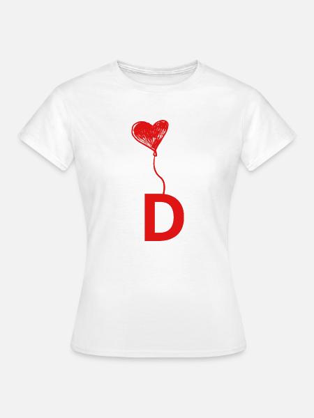 Brief des Herzens - Frauen T-Shirt - Weiß