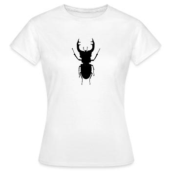 stag- beetle_c1 - Women's T-Shirt - white - Front - AI Model Female 172 dark (172cm)