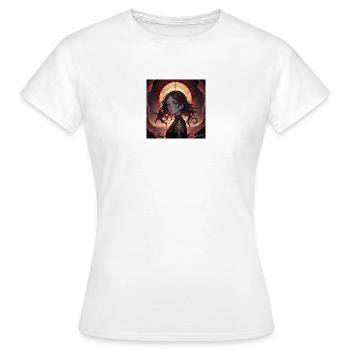 Anime voll Mond - Frauen T-Shirt - Weiß - Vorne - AI Model Female 172 dark (172cm)