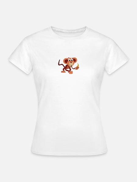 Monkey - Frauen T-Shirt - Weiß