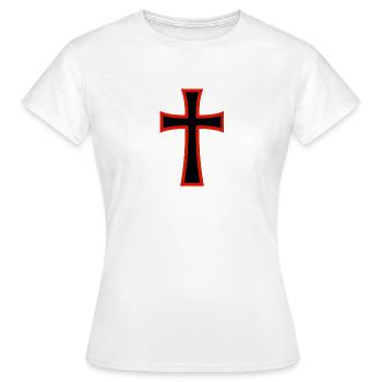 Croix celtique - T-shirt Femme - blanc - Devant - AI Model Female 172 dark (172cm)