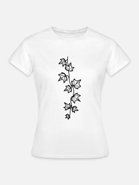 grüner efeu - Frauen T-Shirt - Weiß