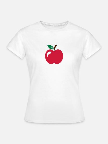 Apfel - Frauen T-Shirt - Weiß