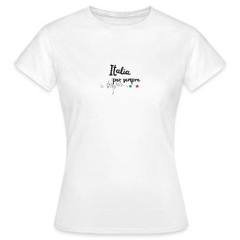 Italia - Frauen T-Shirt - Weiß - Vorne - AI Model Female 172 dark (172cm)