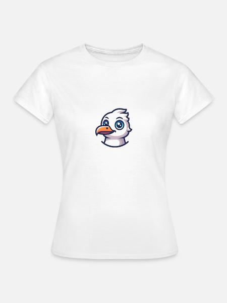 Freundliche Möwe - Frauen T-Shirt - Weiß