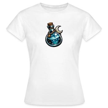 Moon Potion Bottle Magic - Women's T-Shirt - white - Front - AI Model Female 172 dark (172cm)