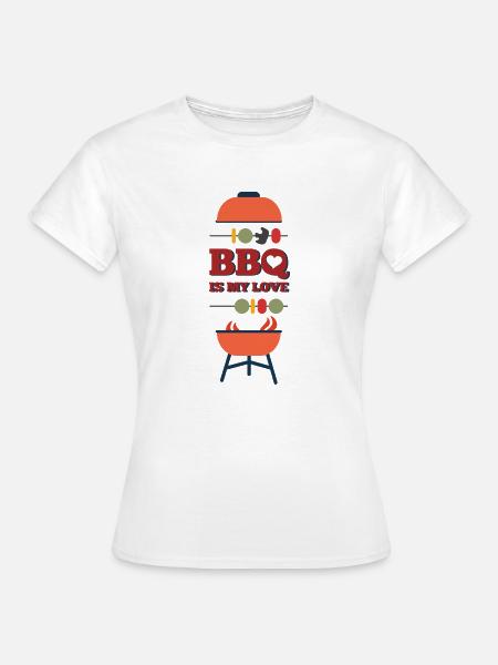 Grillen Geschenk - Frauen T-Shirt - Weiß