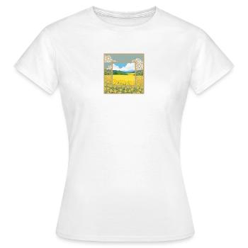 Nature window  - T-shirt Femme - blanc - Devant - AI Model Female 172 dark (172cm)