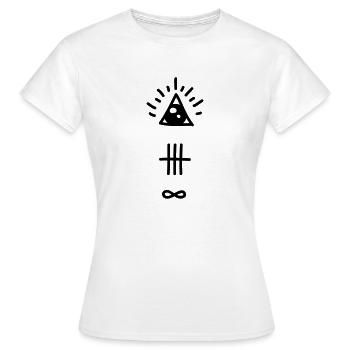 Hipster - Women's T-Shirt - white - Front - AI Model Female 172 dark (172cm)