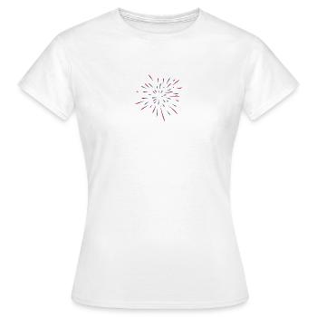 Feu d'artifice - T-shirt Femme - blanc - Devant - AI Model Female 172 dark (172cm)