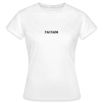 ICH HABE HUNGER - Frauen T-Shirt - Weiß - Vorne - AI Model Female 172 dark (172cm)