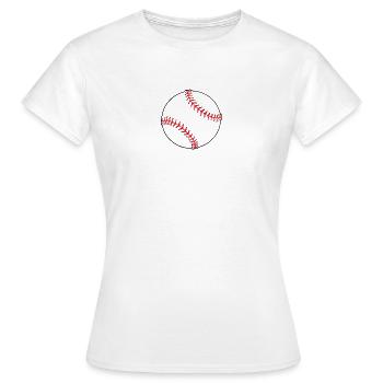 Baseball - Frauen T-Shirt - Weiß - Vorne - AI Model Female 172 dark (172cm)