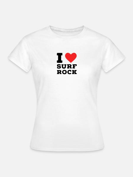 J’adore le surf rock - T-shirt Femme - blanc