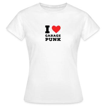 J’adore le garage punk - T-shirt Femme - blanc - Devant - AI Model Female 172 dark (172cm)