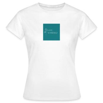 Selbstliebe - Frauen T-Shirt - Weiß - Vorne - AI Model Female 172 dark (172cm)
