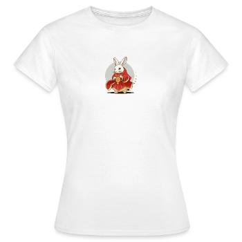Fêtez nouvel An Chinois avec le Lapin Prosperité - T-shirt Femme - blanc - Devant - AI Model Female 172 dark (172cm)