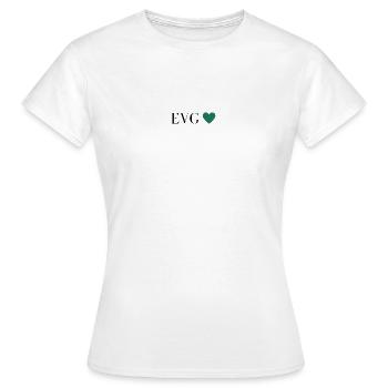 EVG vert - T-shirt Femme - blanc - Devant - AI Model Female 172 dark (172cm)