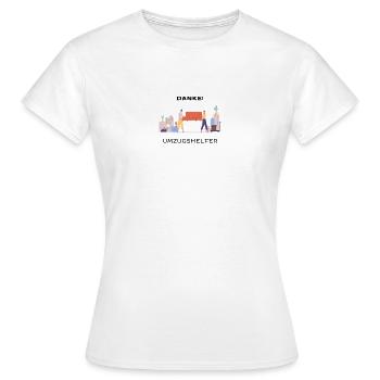 Thanks to volunteer movers - Women's T-Shirt - white - Front - AI Model Female 172 dark (172cm)