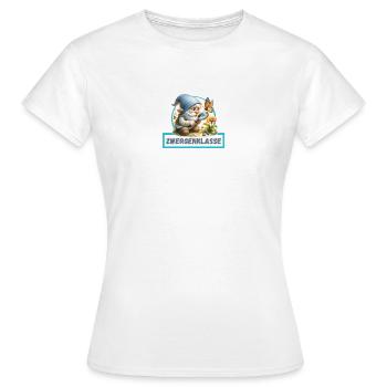 Conception de classe naine naine et papillon - T-shirt Femme - blanc - Devant - AI Model Female 172 dark (172cm)