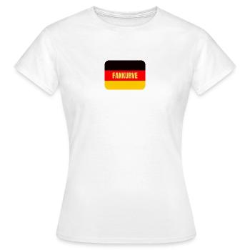 Deutschland Fankurve - Dein WM Fantrikot - Frauen T-Shirt - Weiß - Vorne - AI Model Female 172 dark (172cm)