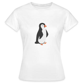 Penguin - Women's T-Shirt - white - Front - AI Model Female 172 dark (172cm)