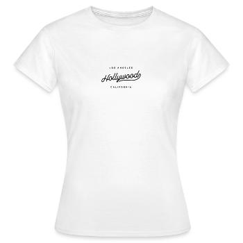 Hollywood - Los Angeles California - Women's T-Shirt - white - Front - AI Model Female 172 dark (172cm)