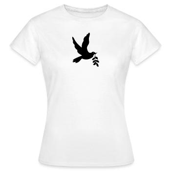 Dove of Peace, dove - Women's T-Shirt - white - Front - AI Model Female 172 dark (172cm)