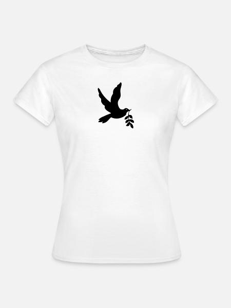Dove of Peace, taube - Frauen T-Shirt - Weiß
