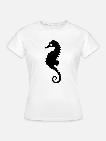 Seepferdchen - Frauen T-Shirt - Weiß