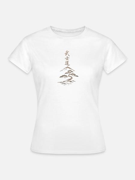 Bushido Berg Bonsai - Frauen T-Shirt - Weiß