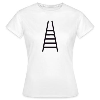 Leiter - Frauen T-Shirt - Weiß - Vorne - AI Model Female 172 dark (172cm)