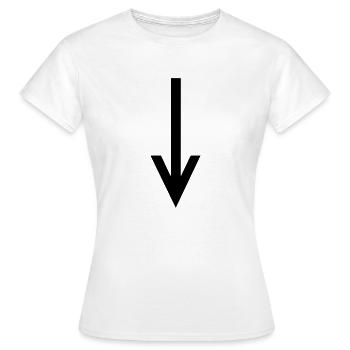 arrow - Women's T-Shirt - white - Front - AI Model Female 172 dark (172cm)