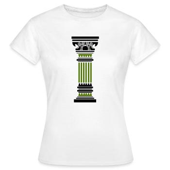 antike säule - Frauen T-Shirt - Weiß - Vorne - AI Model Female 172 dark (172cm)