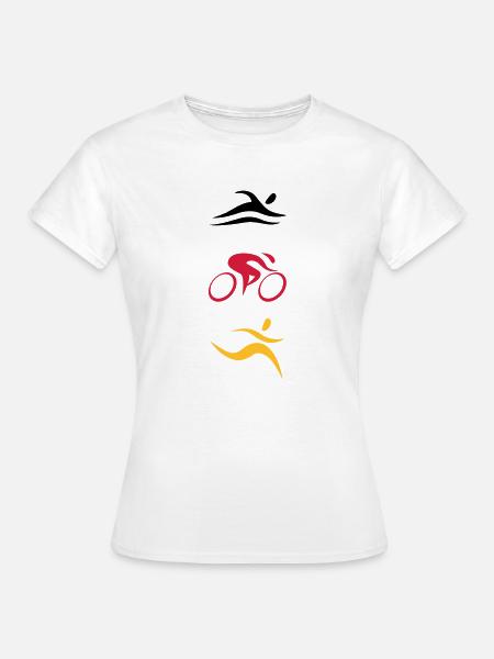 TRI Allemagne - T-shirt Femme - blanc