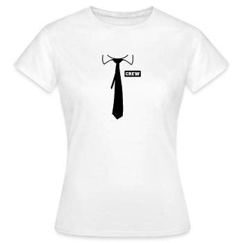 Crew - T-shirt Femme - blanc - Devant - AI Model Female 172 dark (172cm)